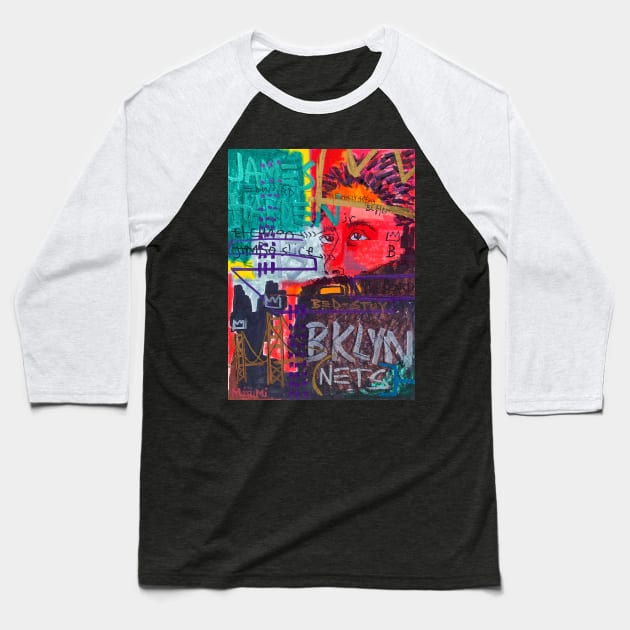 BED-STUY Baseball T-Shirt by Basquiat